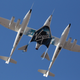 Today’s flight was the 12th for the VSS Unity, and its first powered flight.